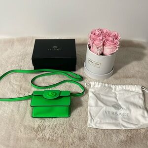 NWT Versace Leather Mini Bag in Lime - Ruthe